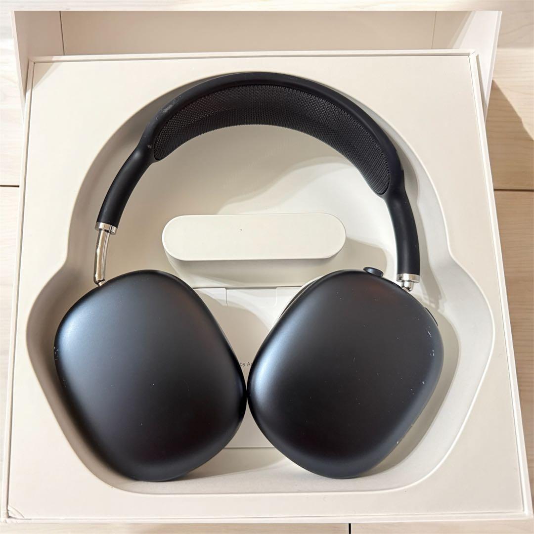 【中古・美品】AirPodsMax 第二世代ミッドナイト キズあり保証残りあり