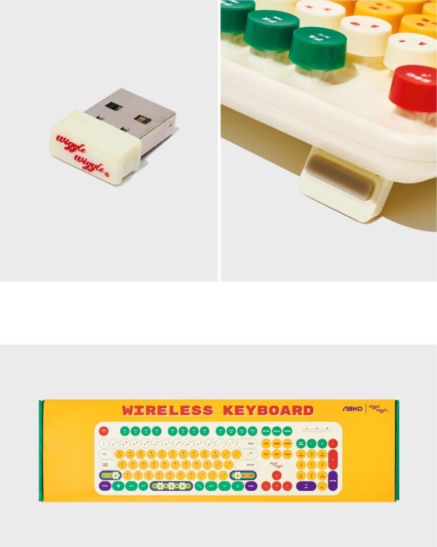 wigglewiggle ワイヤレス　キーボード