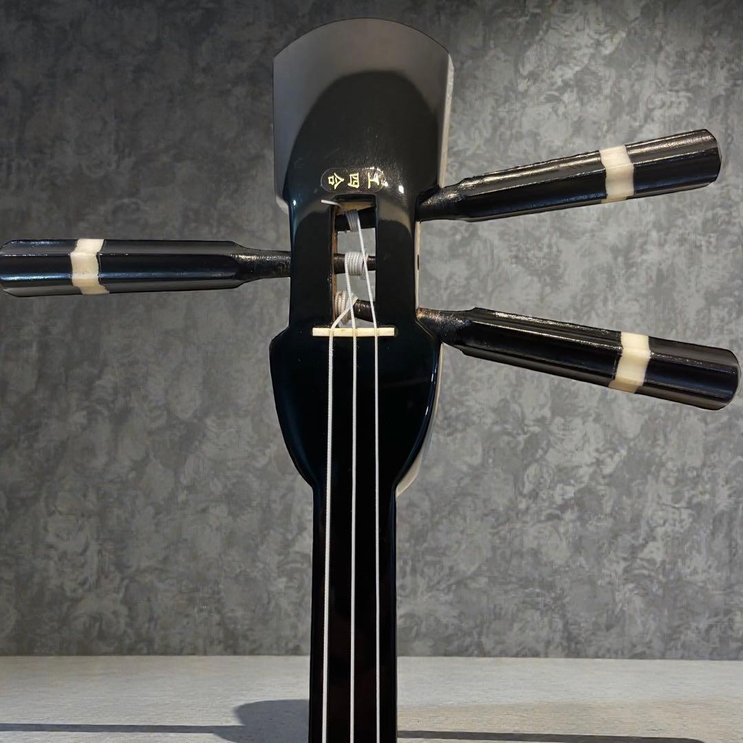 【ほぼ未使用】沖縄三線 工四合 人工皮 入門セット　蛇柄 初心者オススメ 三線