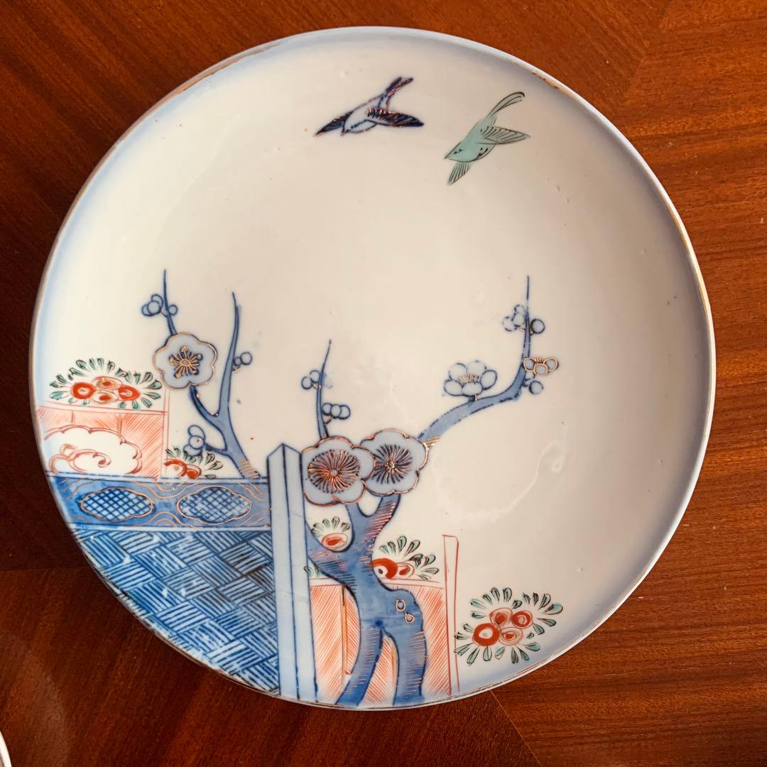 古伊万里　染錦　金彩　レトロ　ヴィンテージ アンティーク　プレート　皿