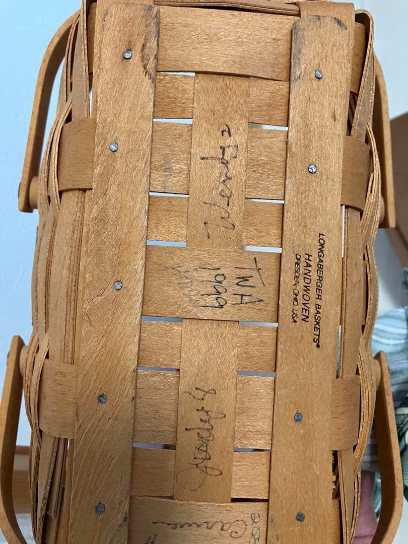 Longaberger ロンガバーガー　ロンガーバーガー　バスケット　木蓋