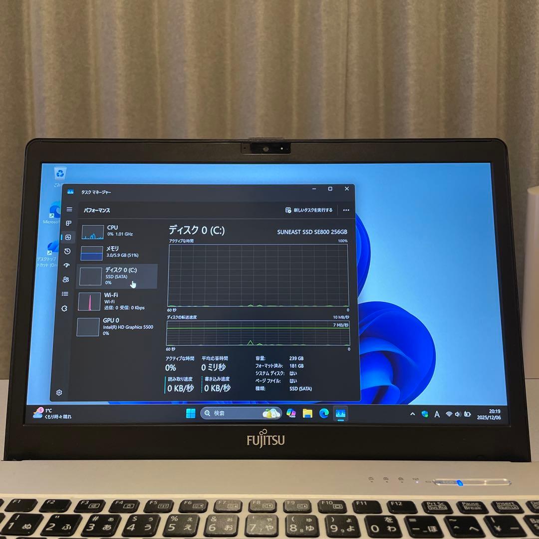 富士通　Fujitsu LIFEBOOK ノートPC
