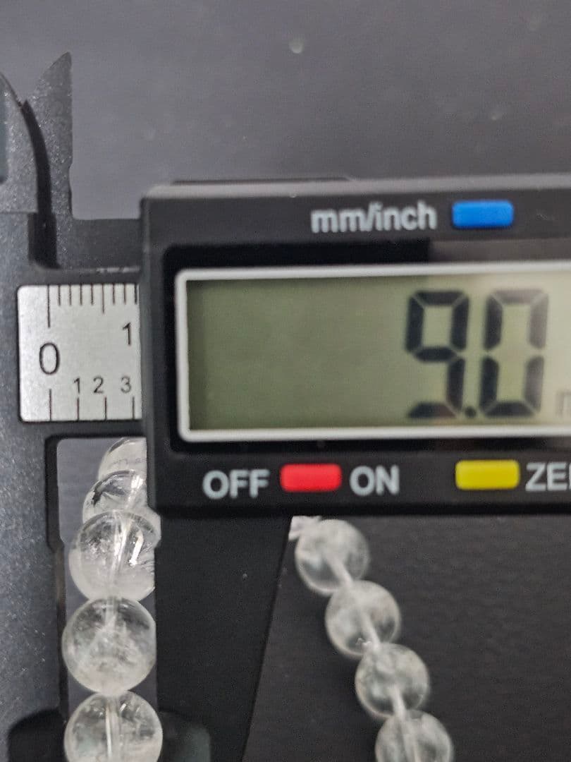 【希少】9㎜　貫入水晶(クォーツインクォーツ)ブレスレット
