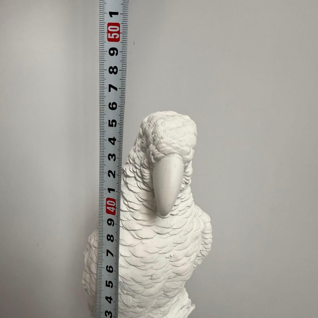 オウム おうむ パロット 白 鳥 動物 置物 オブジェ 飾り インテリア　風水