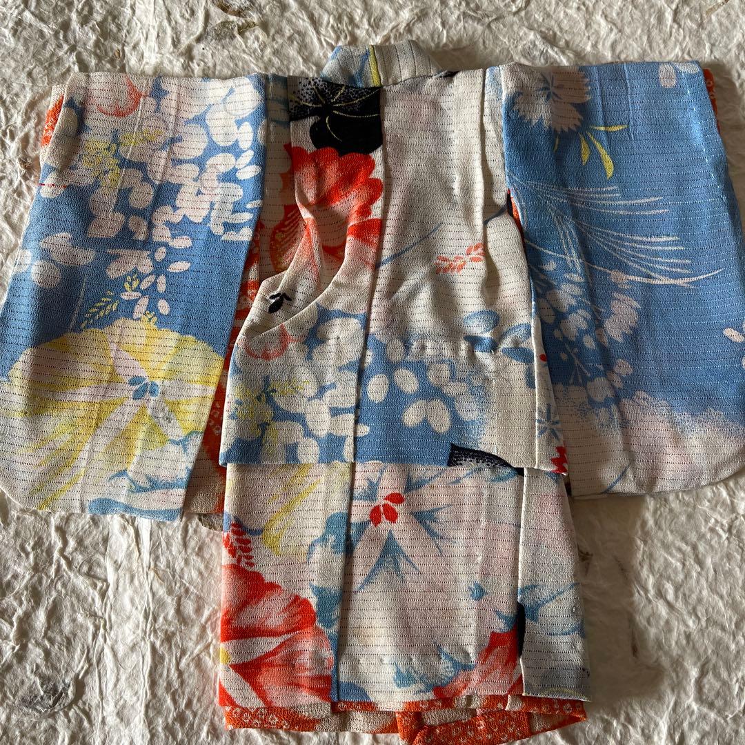 古布　呂ちりめん　人形の着物　3号　2612507