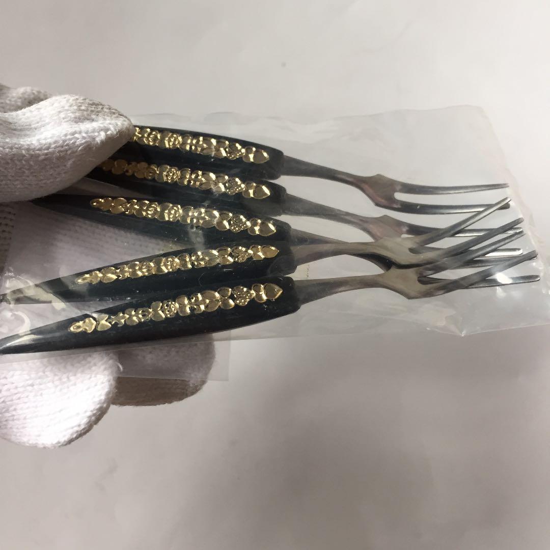 有田焼 赤津 皿 フォーク 5セット*