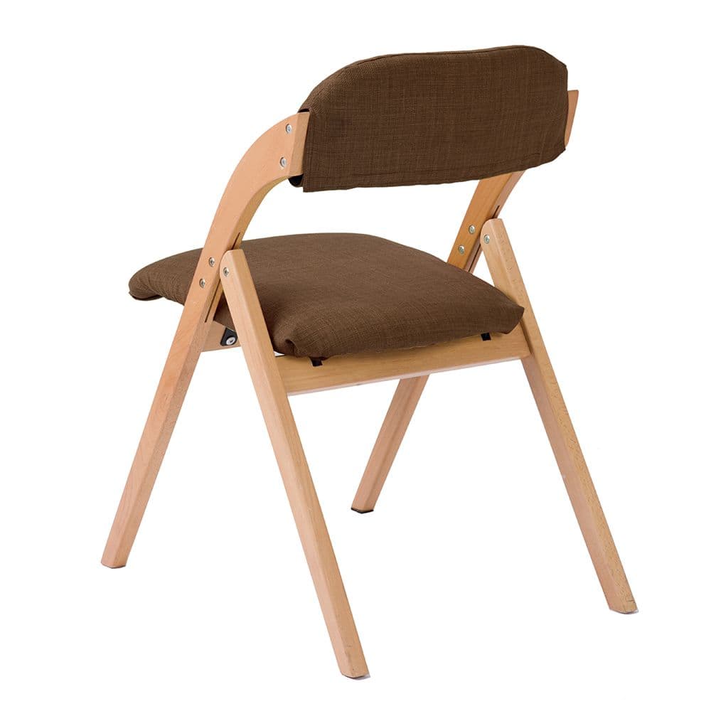 折りたたみチェア チェア 木製 椅子ダイニングチェア 人気 北欧【ブラウン】