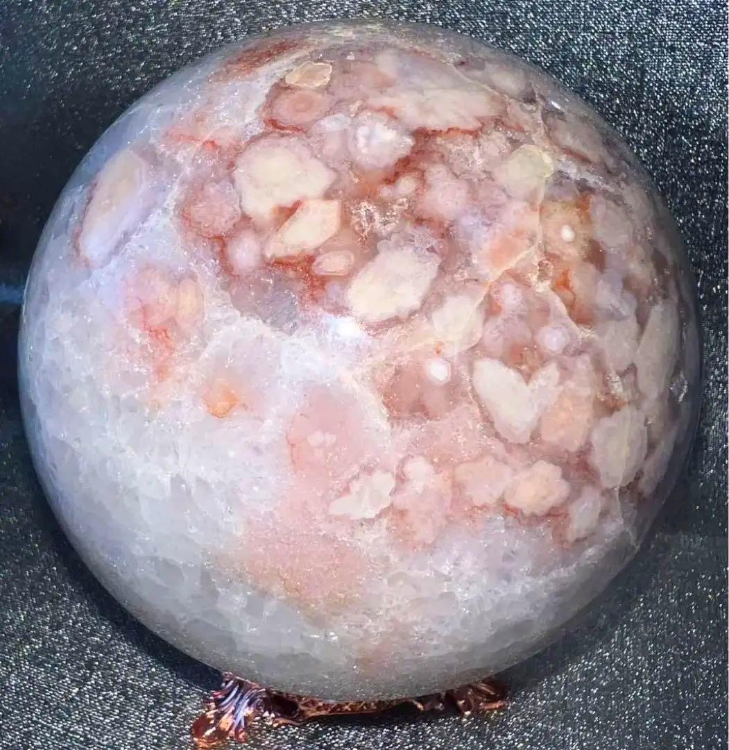 ⑭ピンクアメジスト桜瑪瑙⭐️ピンクアメジスト花瑪瑙⭐️フラワーアゲート⭐️スフィア