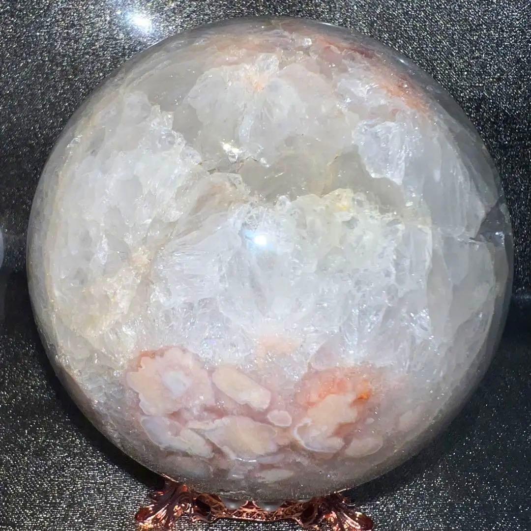 ⑭ピンクアメジスト桜瑪瑙⭐️ピンクアメジスト花瑪瑙⭐️フラワーアゲート⭐️スフィア