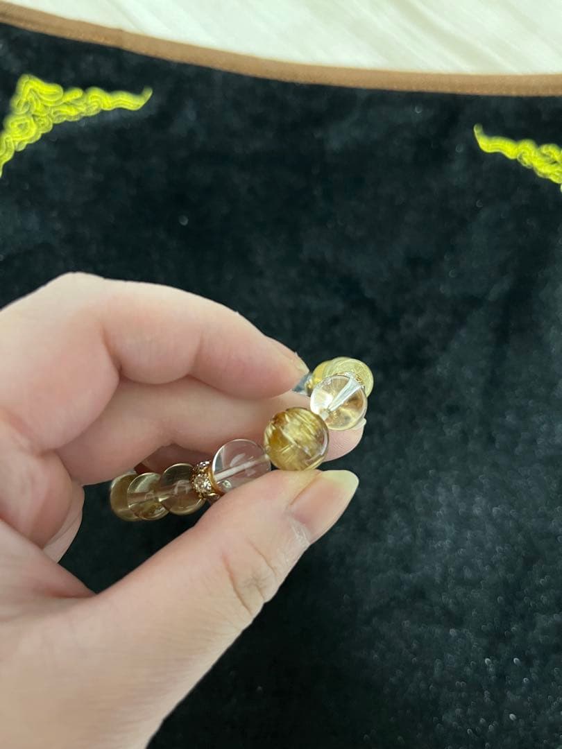 タイチンルチル シトリン ブレスレット