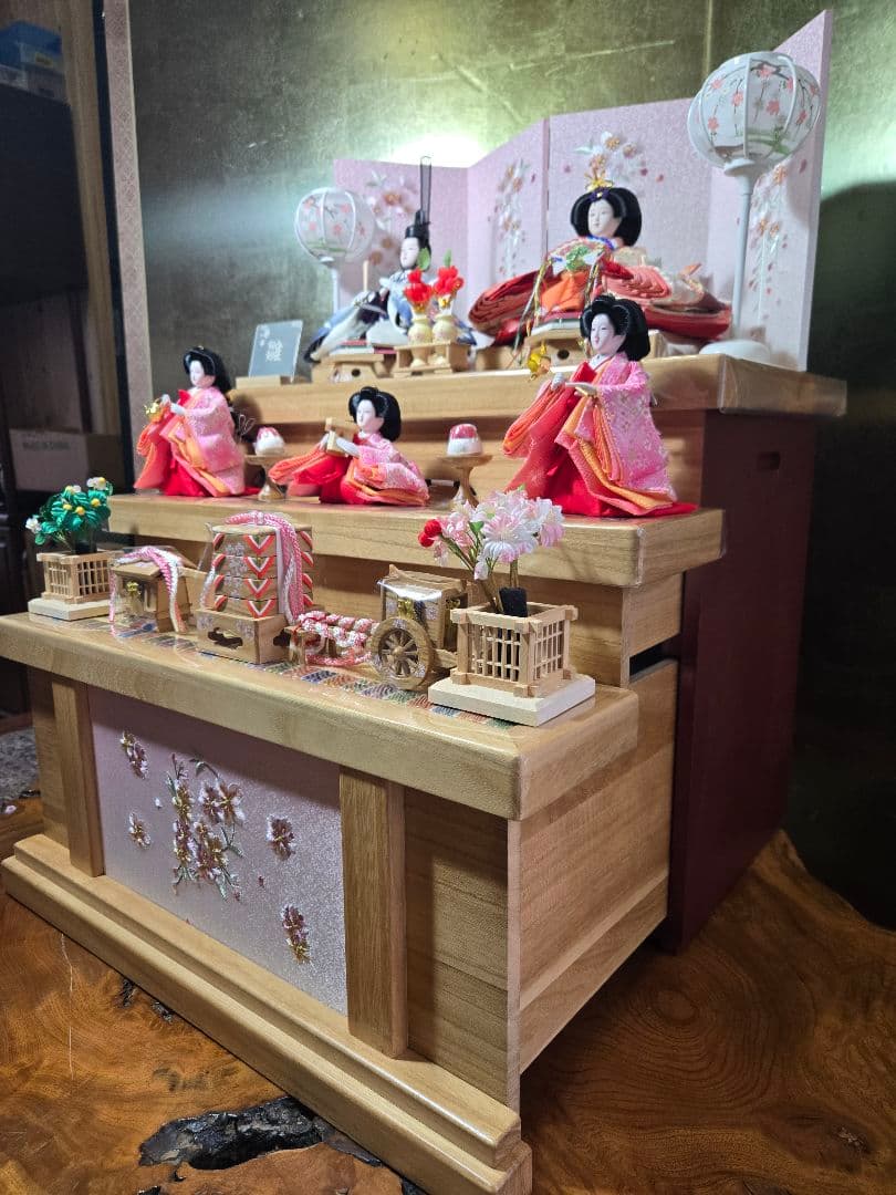 【一点限り】雛人形 収納飾り 三段　31