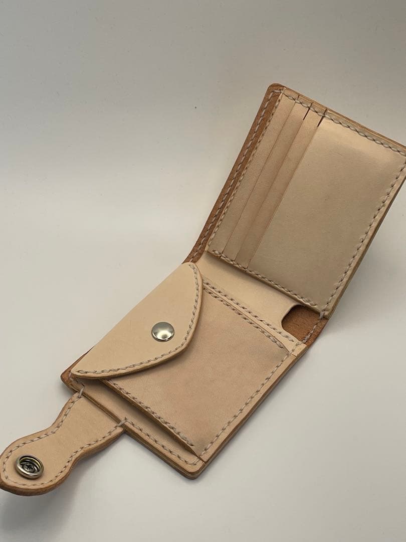 レザーハーフウォレット 《シェリダンスタイルカービング》