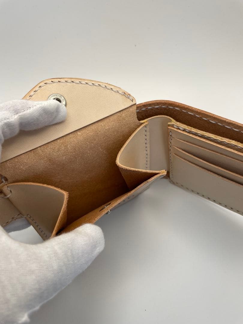 レザーハーフウォレット 《シェリダンスタイルカービング》