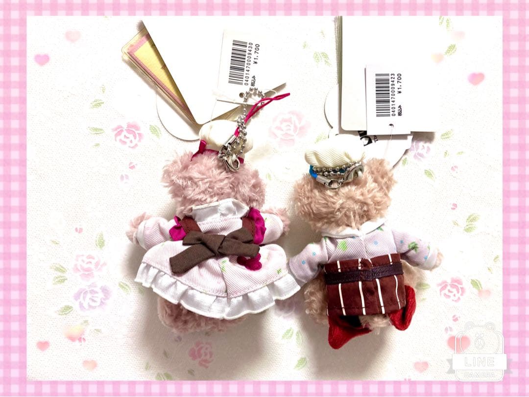 ♡ダッフィー＆シェリーメイ♡ぬいぐるみストラップ♡バレンタイン♡2015年♡
