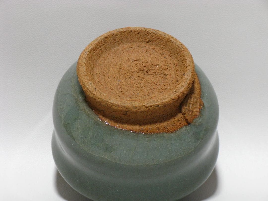 人間国宝 田村耕一 作『青磁 鷺絵 ぐい呑』共箱 ぐい呑み 徳利 盃 富本憲吉