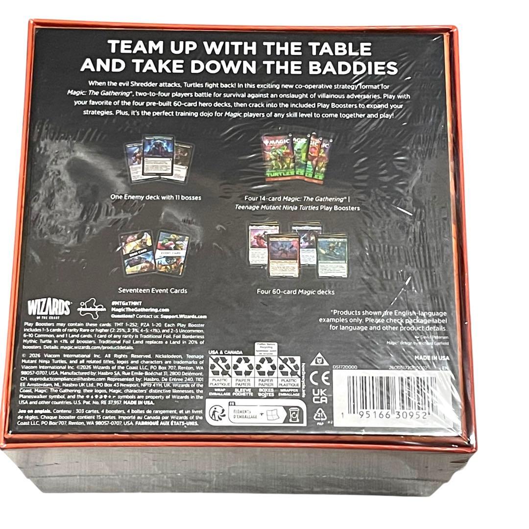 未開封 シュリンク付き MTG タートルズ　TURTLE TEAM-UP 英語版