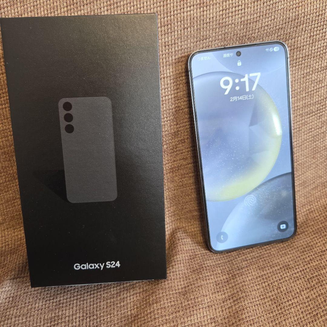 【超美品】Samsung Galaxy S24本体 箱付き　ブラック　シムフリー