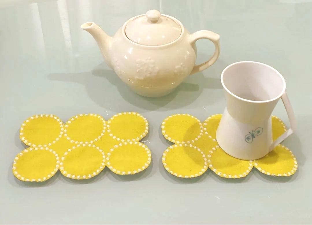 ミナペルホネン　☆  タンバリン　dop ☆ コースター　♪ ２枚　北欧