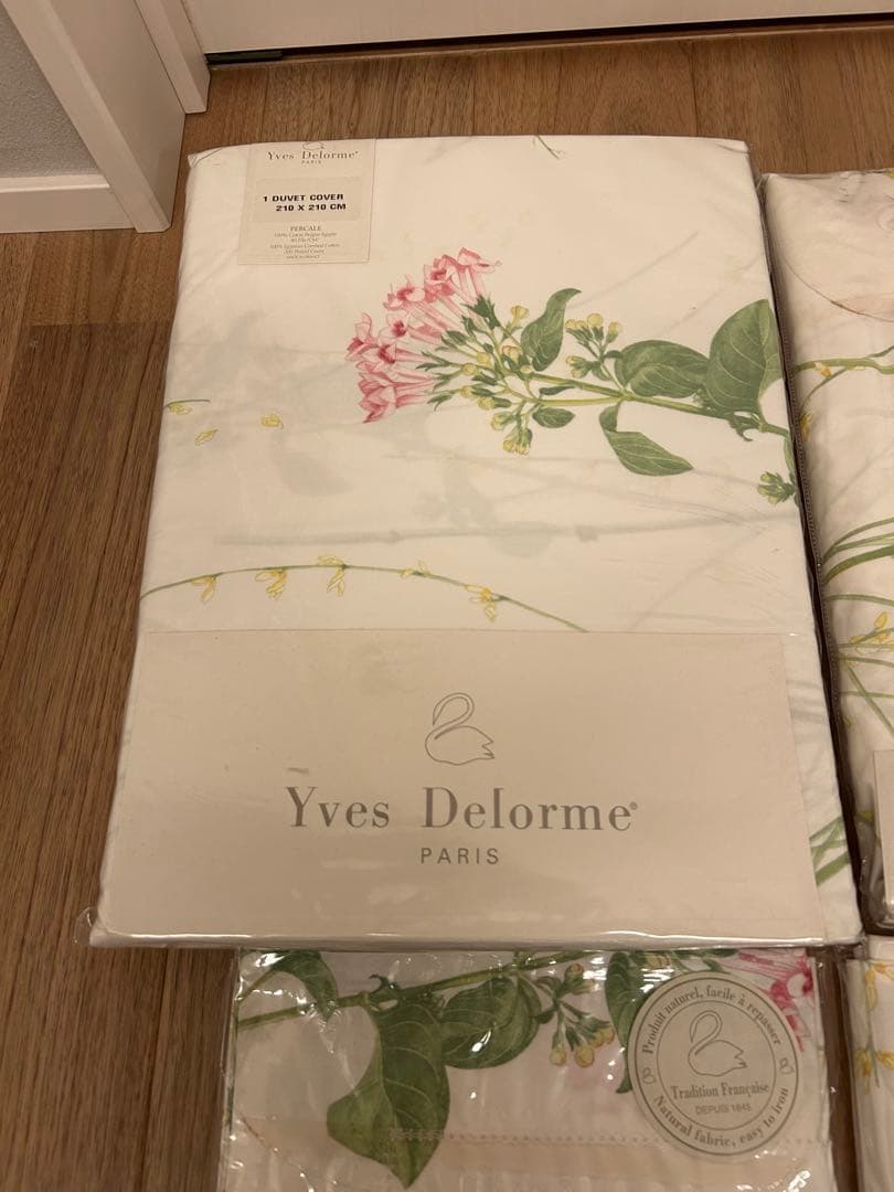 新品 Yves Delorme シーツ・カバーセット クイーン　フランス製