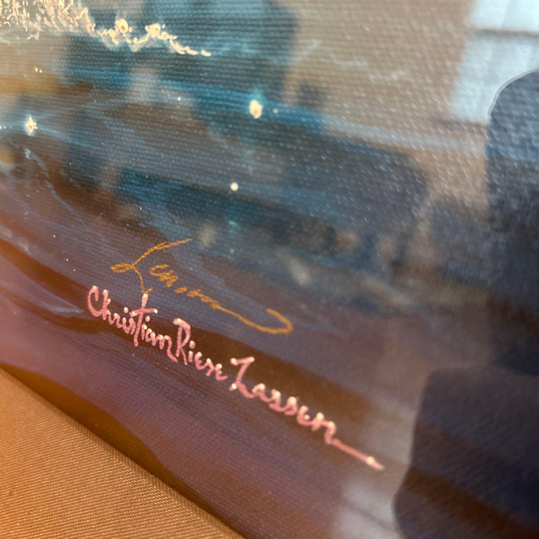 ラッセン　エンシャントミステリー　本人金ペンサイン 版画