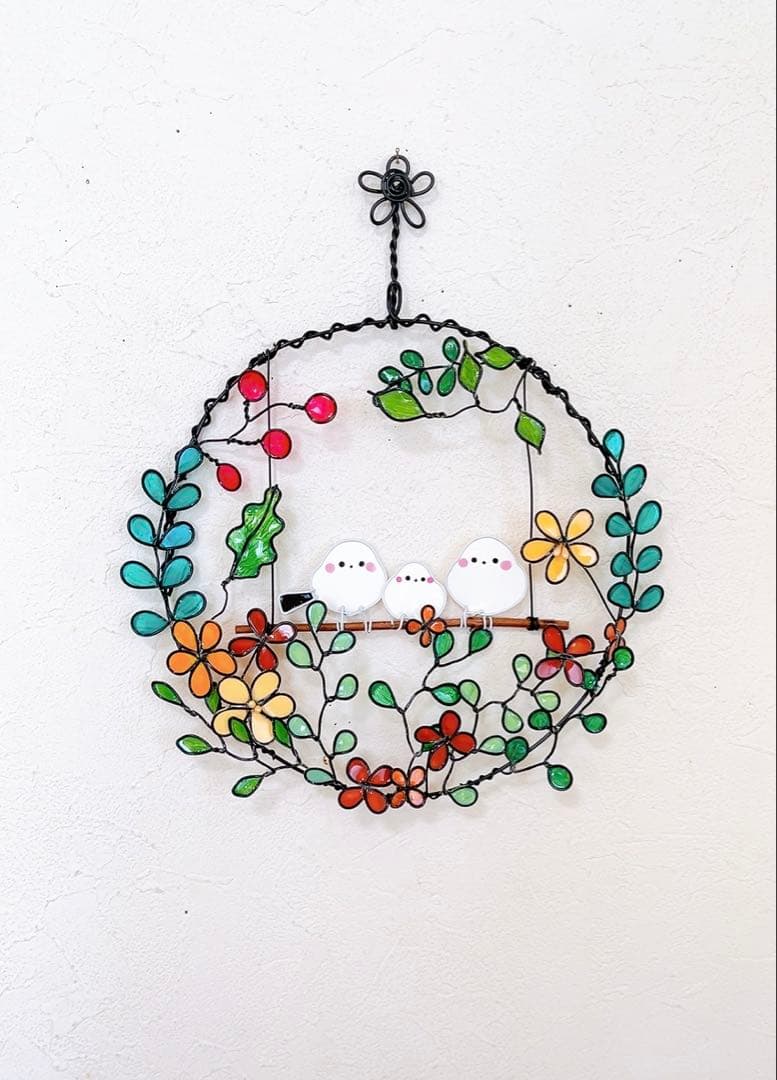 ワイヤークラフト、シマエナガちゃんのリース