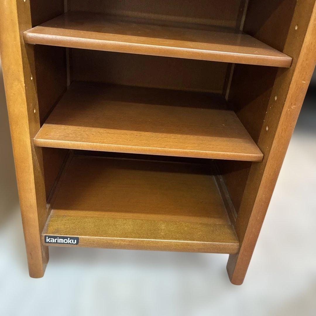 【karimoku／カリモク】 ラタン 5段 シューズラック・スリッパラック