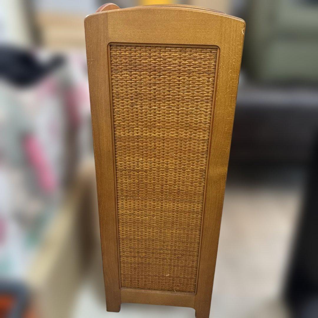 【karimoku／カリモク】 ラタン 5段 シューズラック・スリッパラック