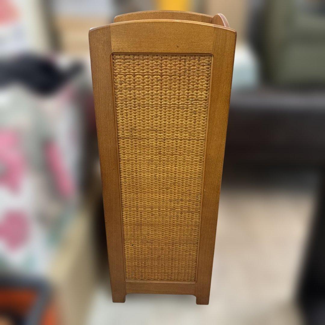 【karimoku／カリモク】 ラタン 5段 シューズラック・スリッパラック