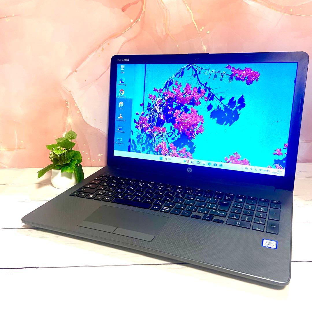 Windows11✨HP ノートPC✨第8世代✨SSD✨メモリ8✨大画面✨カメラ