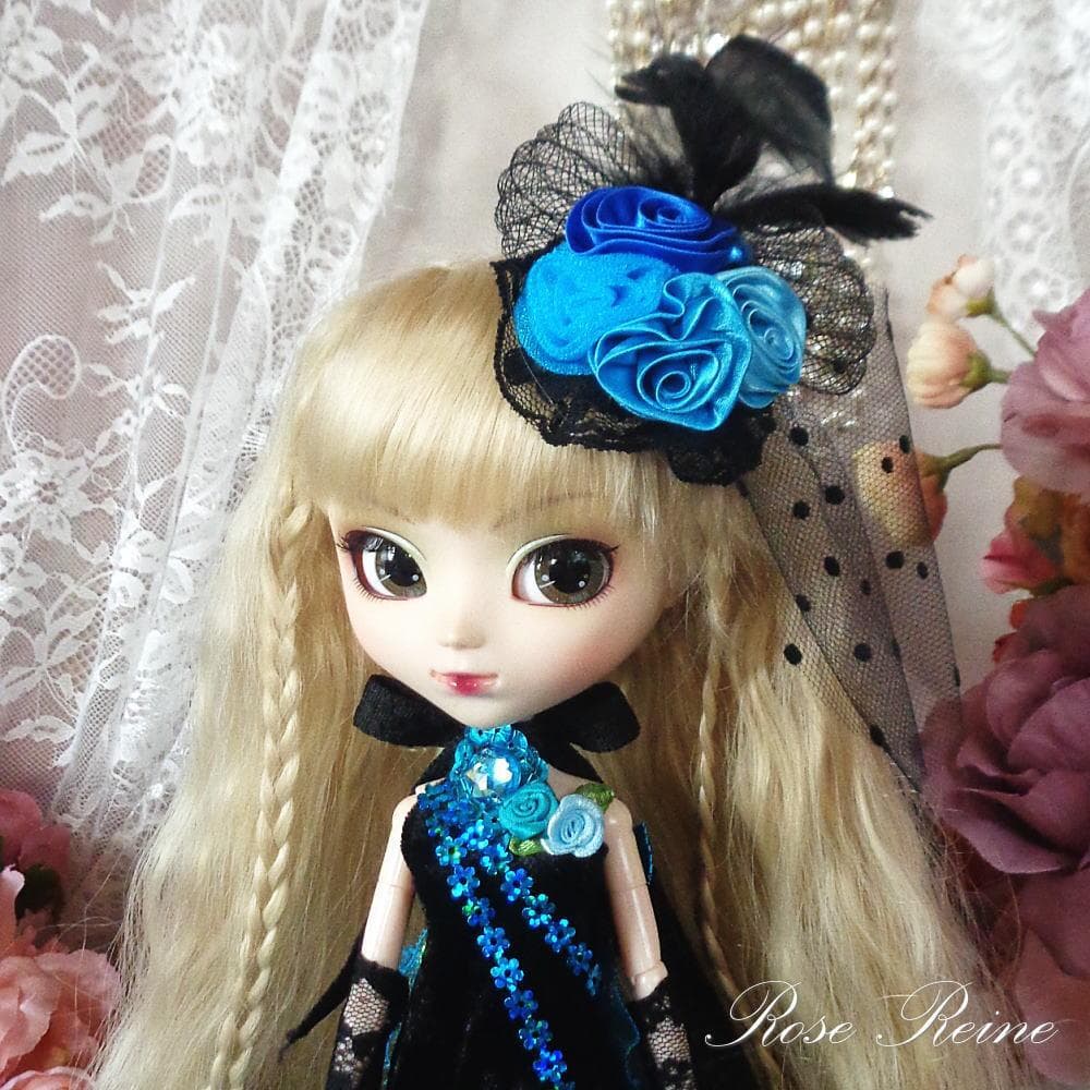 春祭セール！夜空に煌めくブラック＆ターコイズのクラシックマーメイドドレス