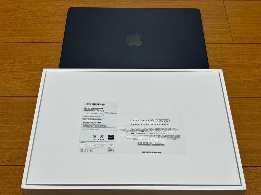 【美品】MacBook Air M2 ミッドナイトブルー【スタンド付き】