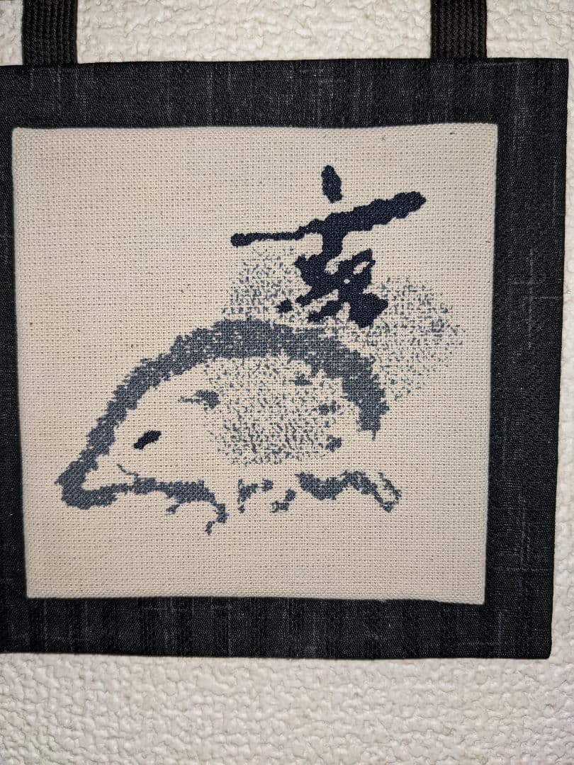 十二支のタペストリー　　6柄×2　(黒)　ハンドメイド品