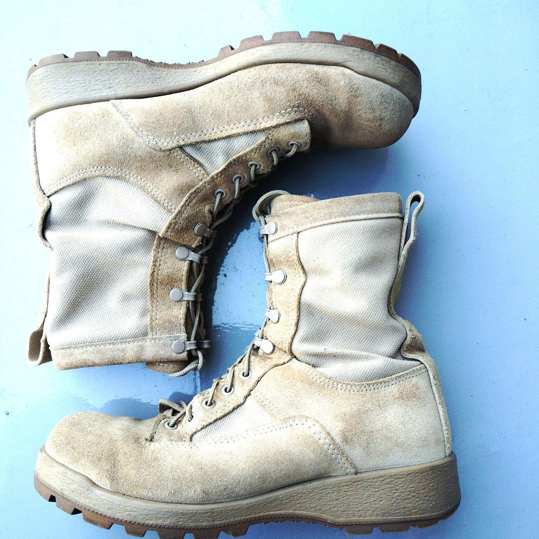 米陸軍実物 BATES ゴアテックス コンバットブーツ タン 9W