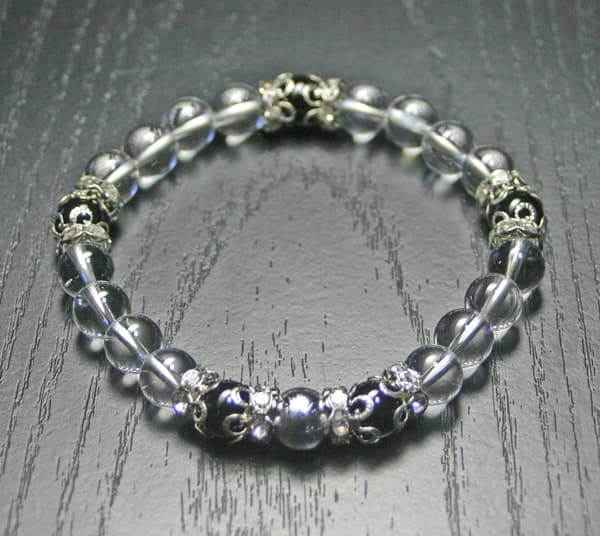 ギベオン隕石8mm（メテオライト）　ブレスレット Ver．Ⅲ