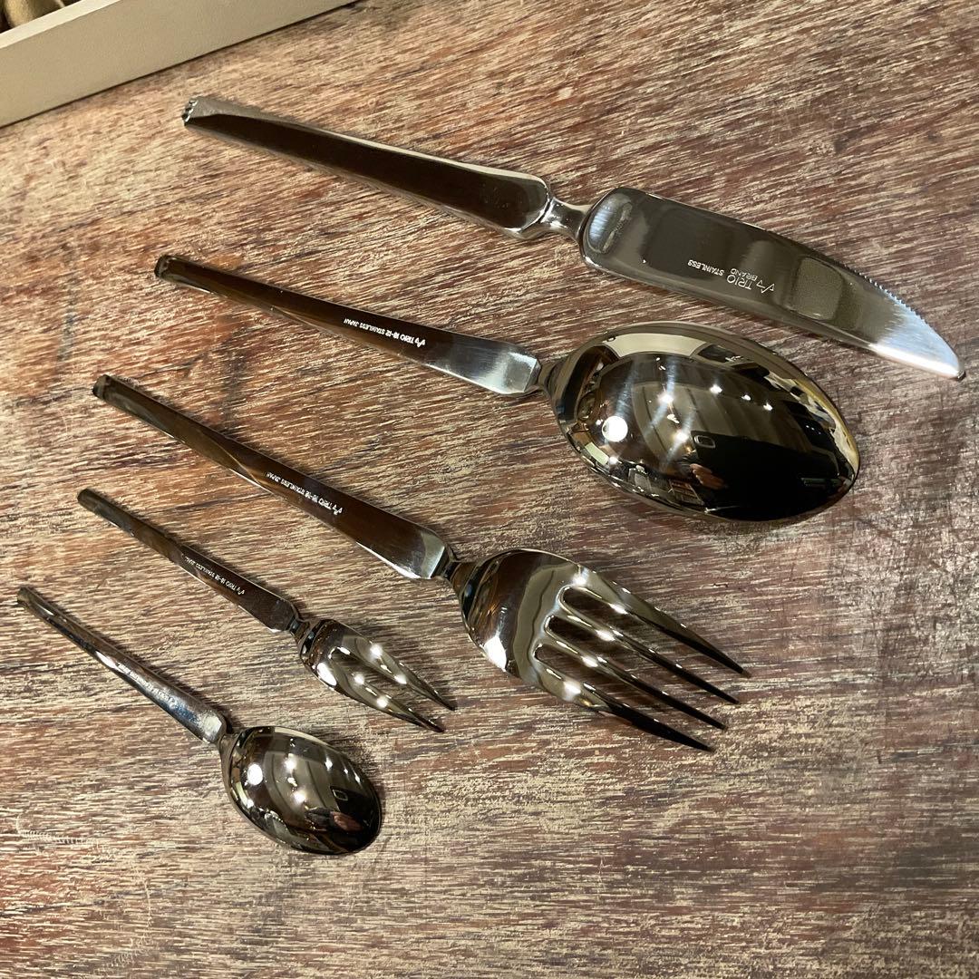 18-12 ステンレス！ 新品未使用 TRIO トリオ ソナタ カトラリーセット