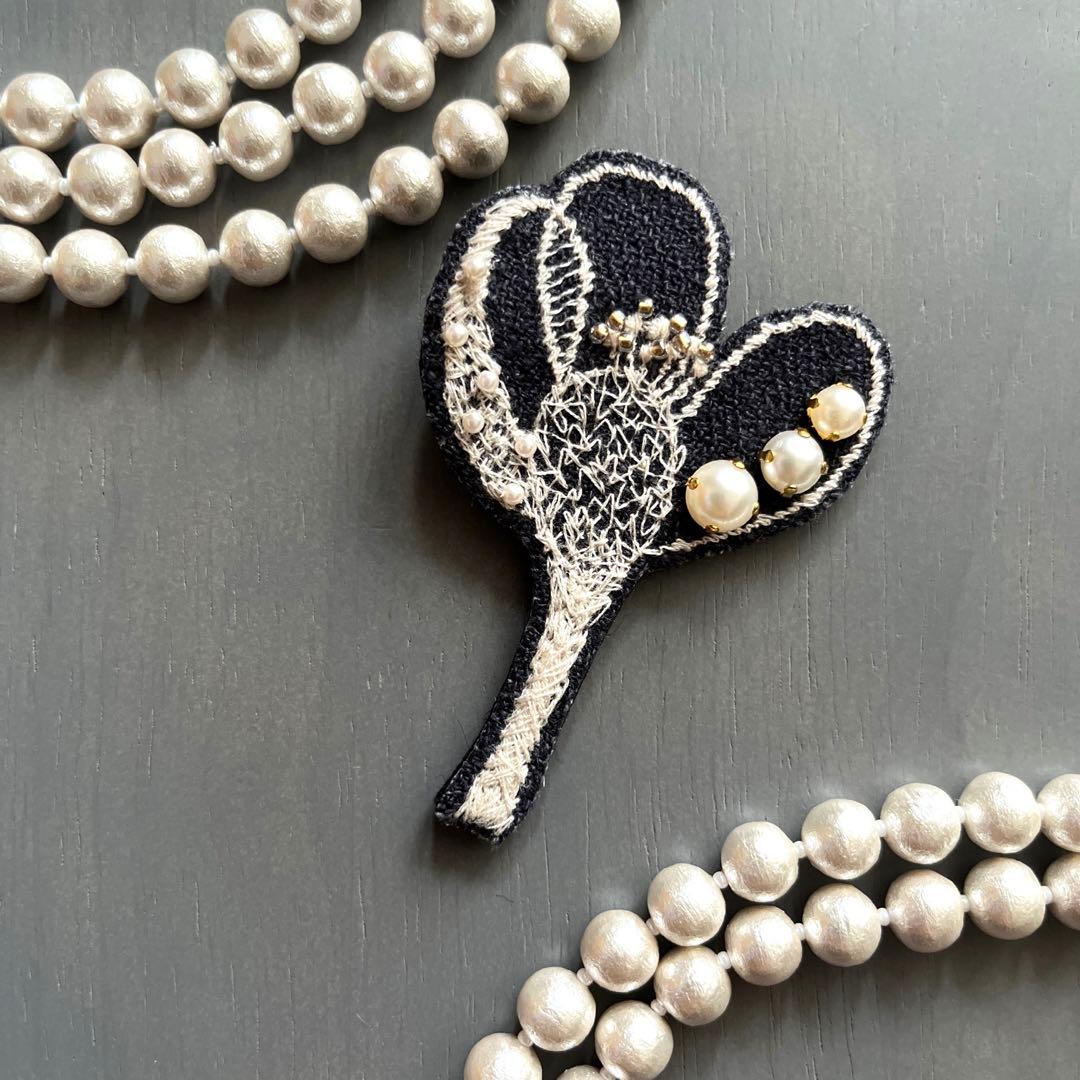 商談中⑤53ミナペルホネン ハンドメイド ブローチアクセサリー コサージュ