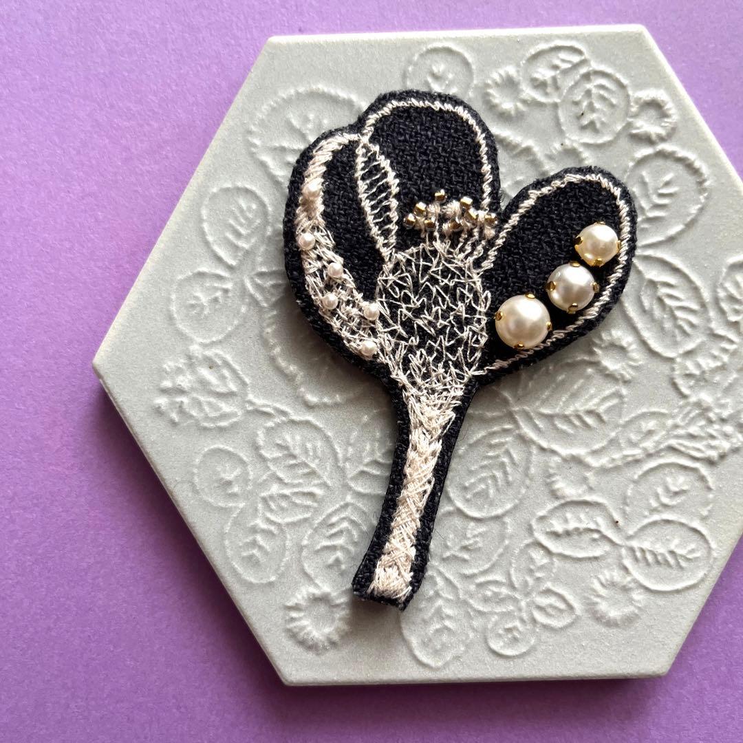 商談中⑤53ミナペルホネン ハンドメイド ブローチアクセサリー コサージュ