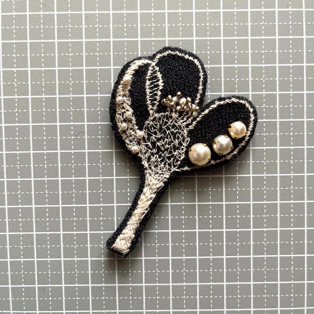 商談中⑤53ミナペルホネン ハンドメイド ブローチアクセサリー コサージュ