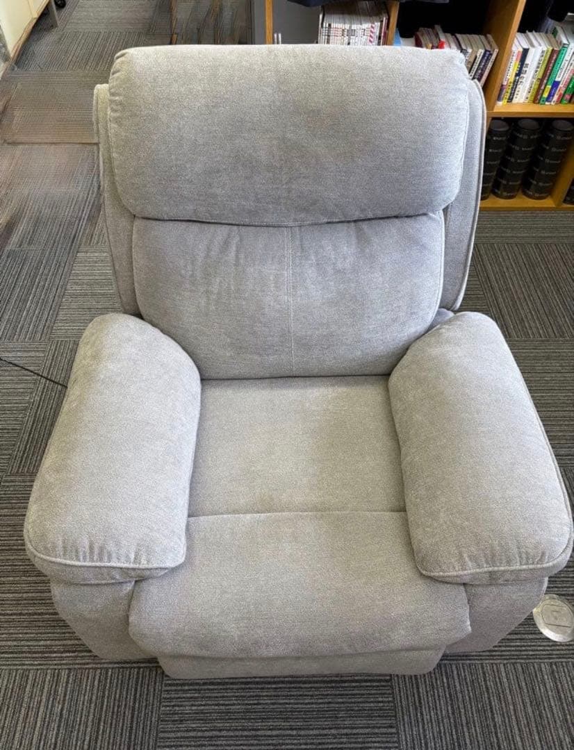 LOWYA ロウヤ リクライニングソファ チェア　グレー　電動リクライニング