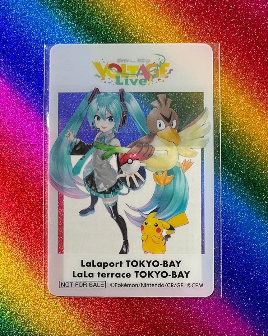 ポケミク クリアカード 25枚 5セット 初音ミク ピカチュウ ららぽーと限定