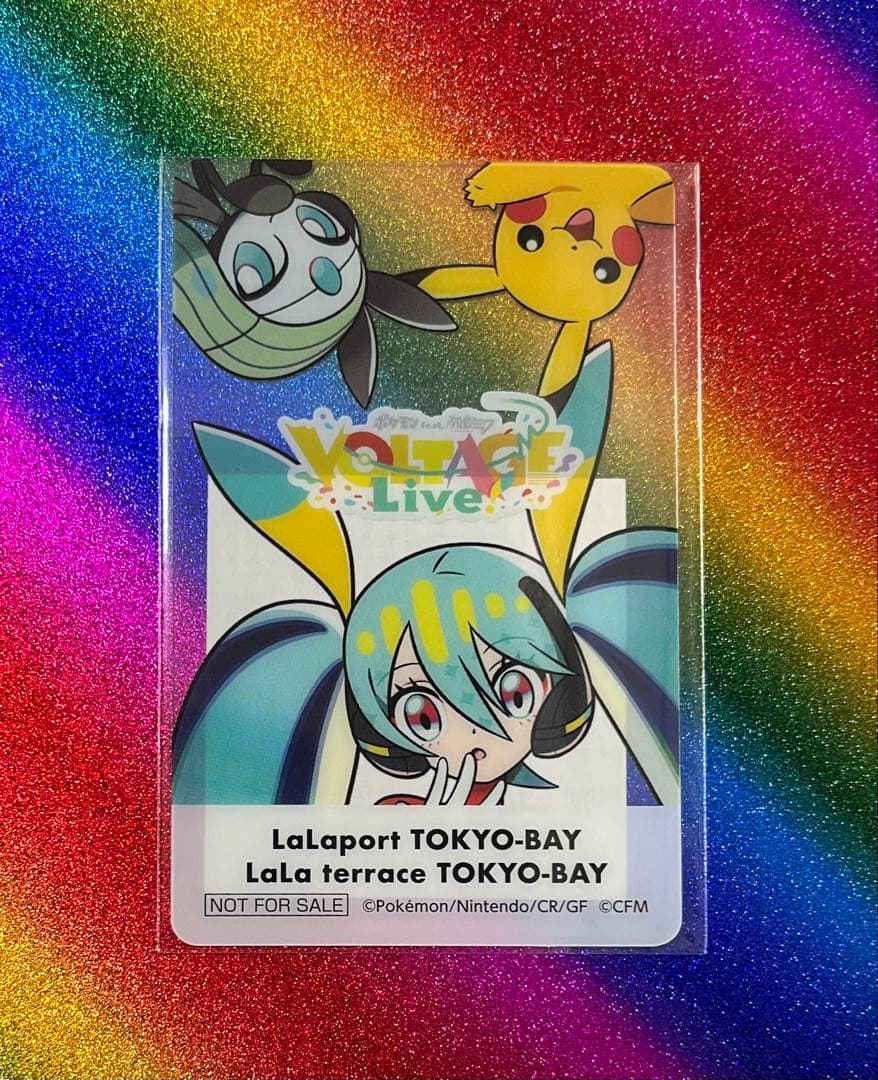 ポケミク クリアカード 25枚 5セット 初音ミク ピカチュウ ららぽーと限定