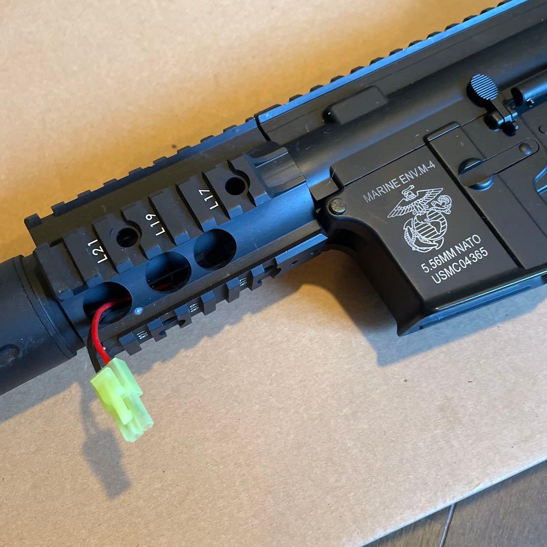【サバゲー】M4 電動ガン MARINE ENV.M-4刻印箱付き 充電器付