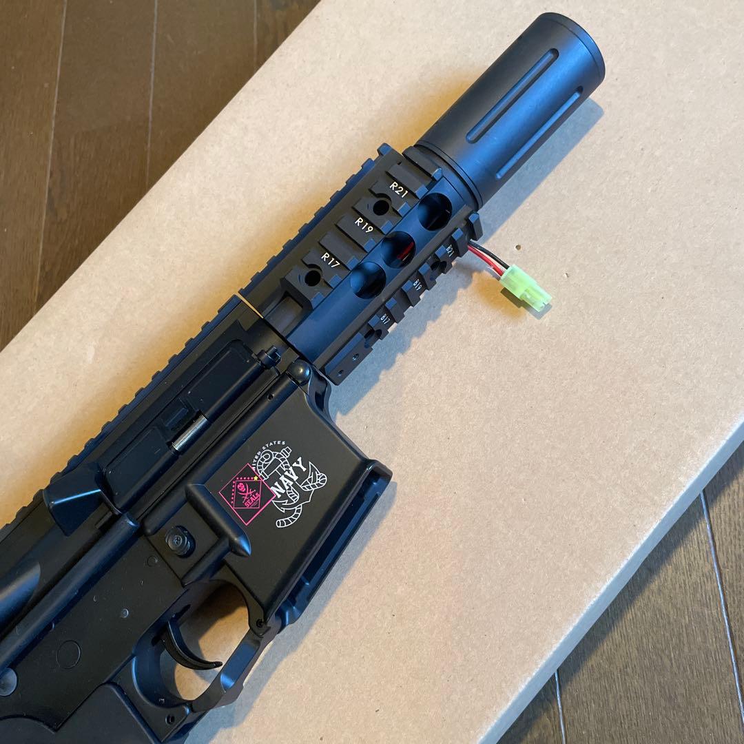 【サバゲー】M4 電動ガン MARINE ENV.M-4刻印箱付き 充電器付