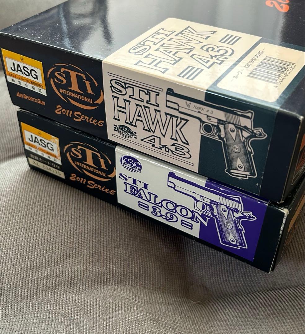 【KSC】STI HAWK4.3 & FALCON3.9 セット売り‼️