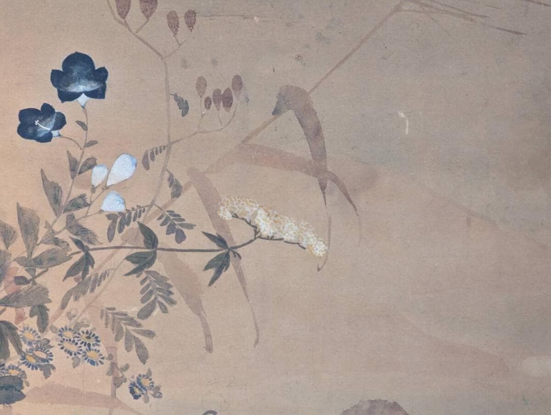 【模写】絵画　円山応挙　日本画　鴛鴦図　水辺に寄り添う夫婦の情景　Z181