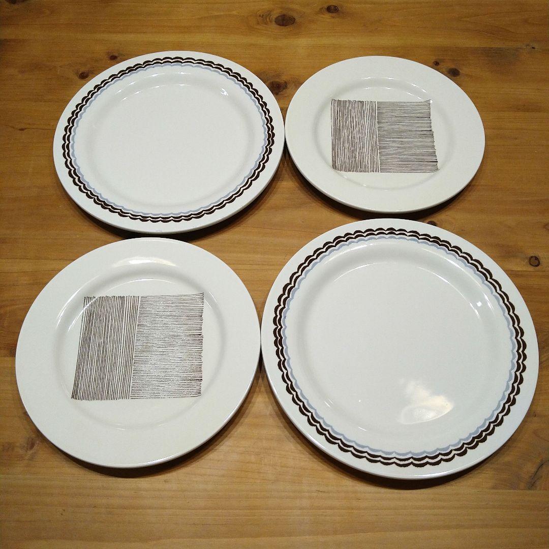 【半額以下】波佐見焼 プレート4枚セット φ21φ24