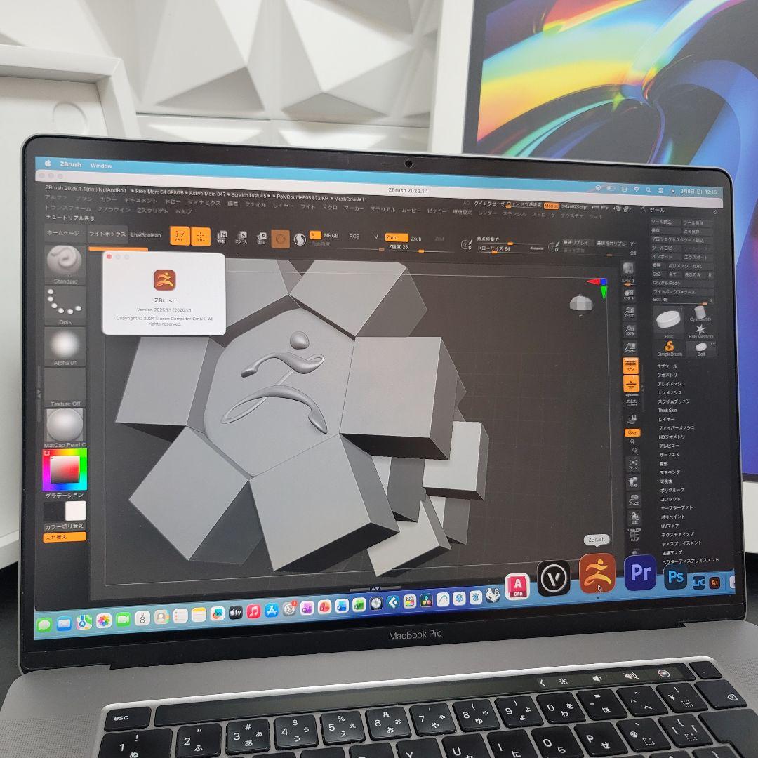 MacBook Pro 16インチ i9 64/2TB CAD/BIM&3D設計