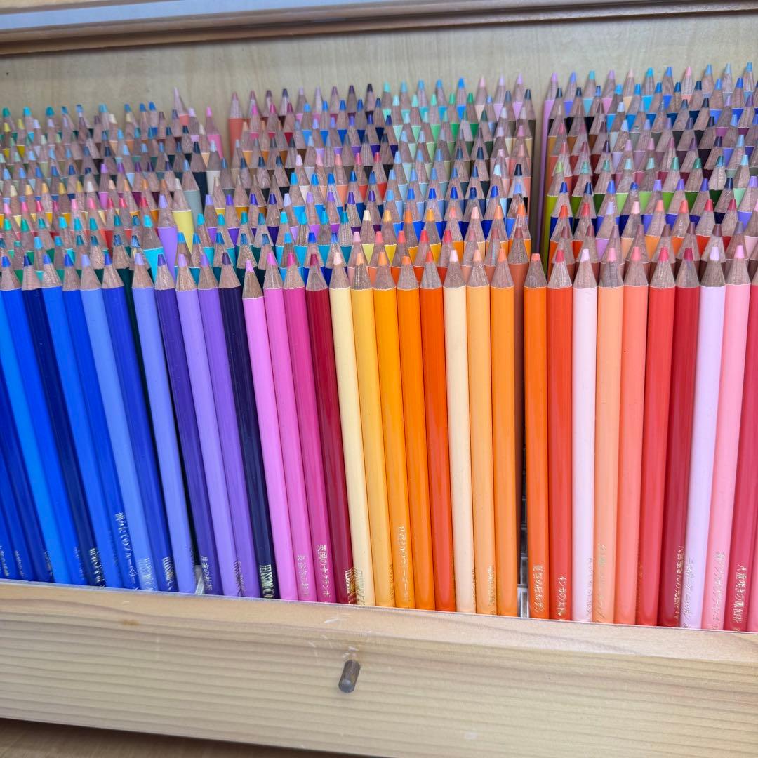 フェリシモ　500色　色鉛筆　専用ケース付　Felissimo