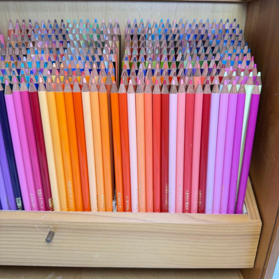 フェリシモ　500色　色鉛筆　専用ケース付　Felissimo