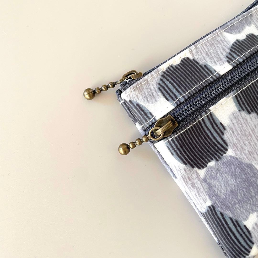 リバティラミネートダブルファスナーポーチSS〈ジョリー〉